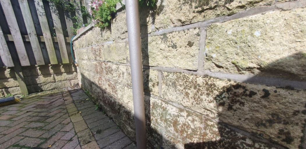 Wall & Block Paving Clean – before cleaning