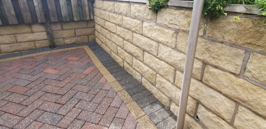 Wall & Block Paving Clean – after cleaning